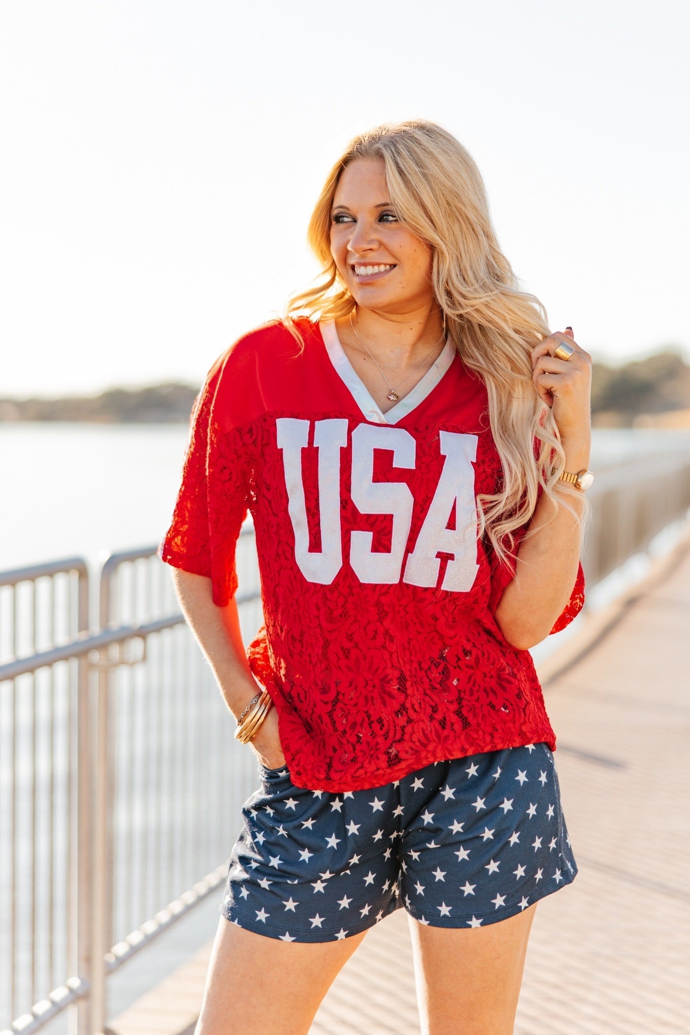 Red Lace USA Jersey