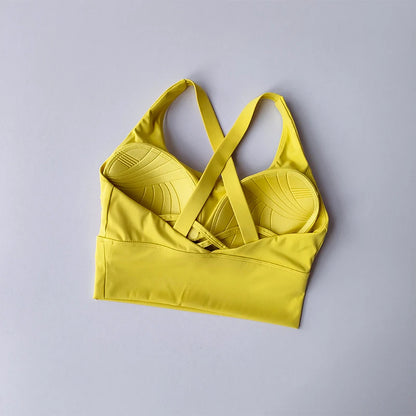 High-Support Sports Bra for Running and Fitness