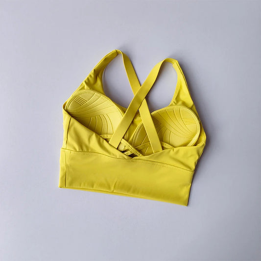 High-Support Sports Bra for Running and Fitness
