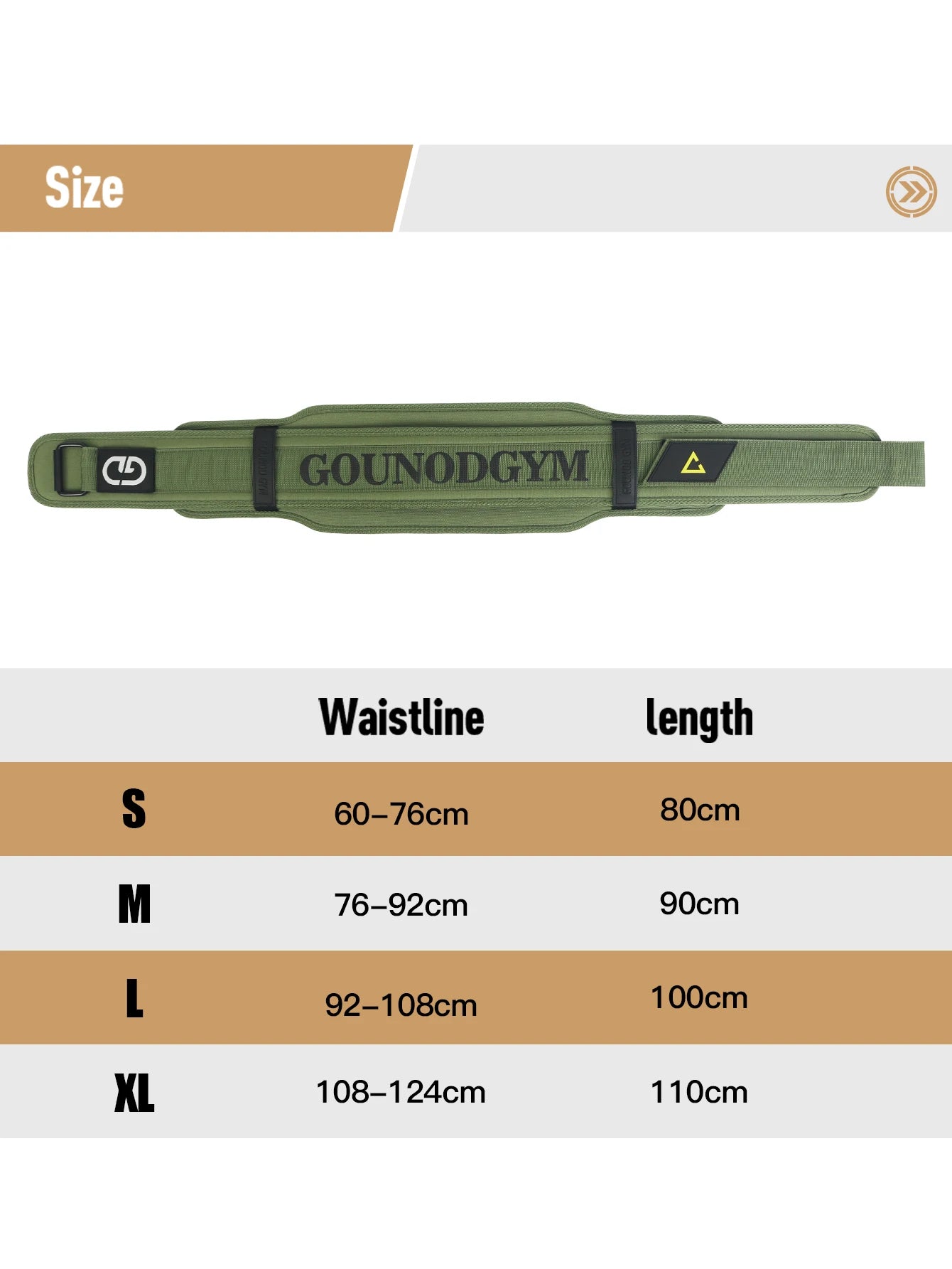 GOUNOD Weightlifting Belt for Squats and Deadlifts