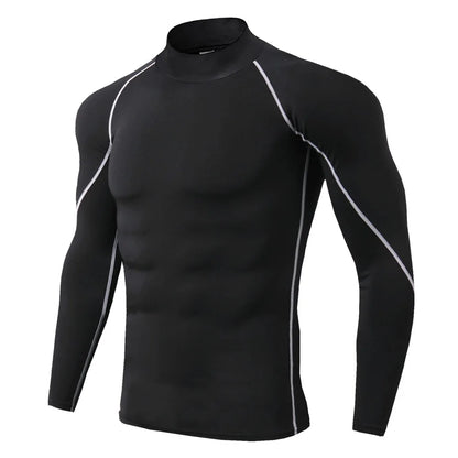 Men’s Long Sleeve Quick-Dry Compression Workout Shirt