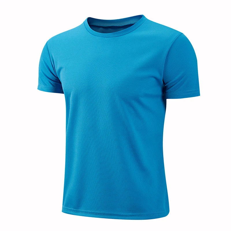 Men’s Multicolor Quick-Dry Sports Training T-Shirt