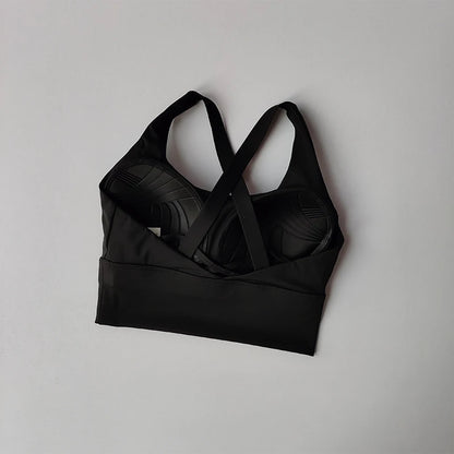 High-Support Sports Bra for Running and Fitness