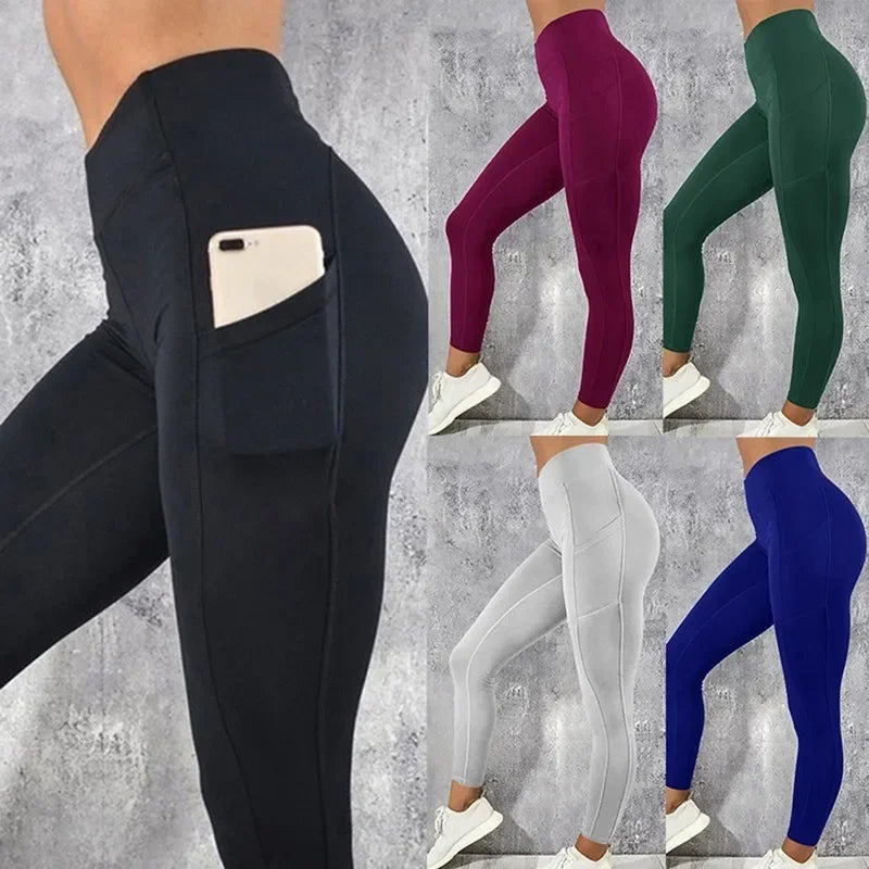 Women’s High-Waist Yoga Leggings with Pocket
