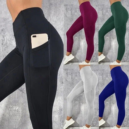 Women’s High-Waist Yoga Leggings with Pocket
