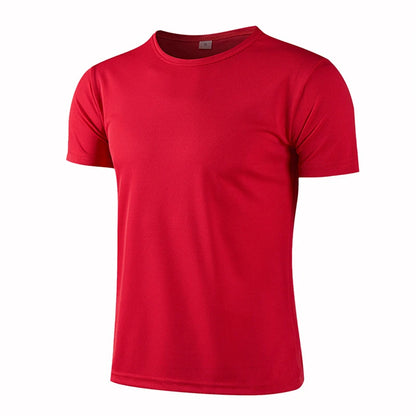 Men’s Multicolor Quick-Dry Sports Training T-Shirt
