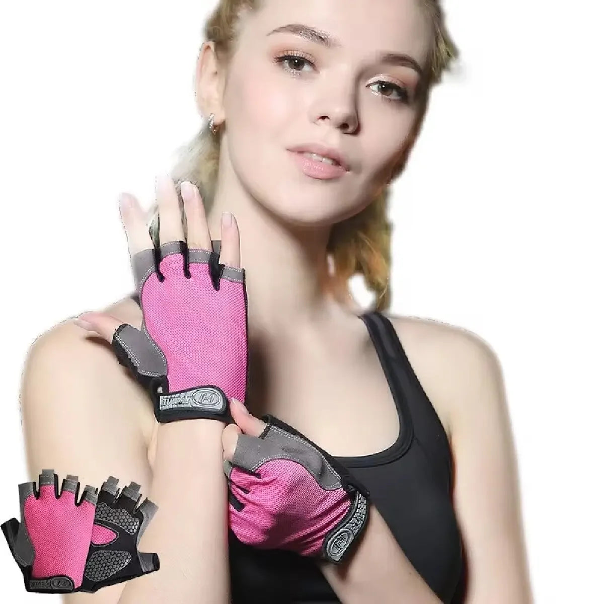 Breathable Anti-Slip Fingerless Workout Gloves