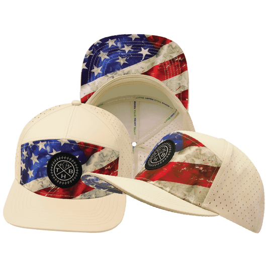 Adult Color Vibes Rugged Flag Laser Mesh Hat
