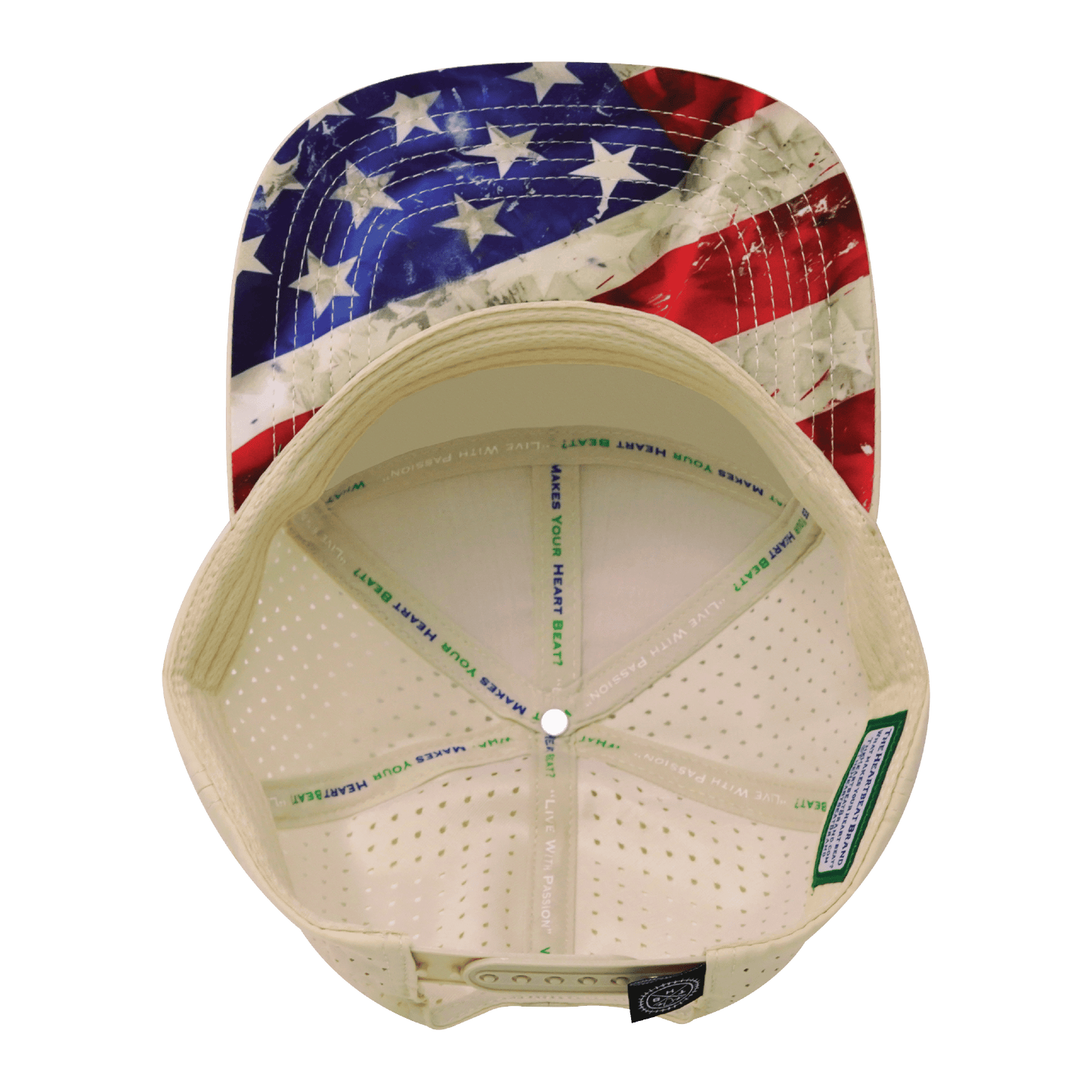 Adult Color Vibes Rugged Flag Laser Mesh Hat
