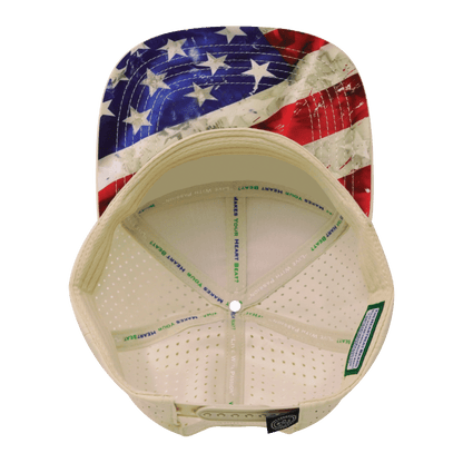 Adult Color Vibes Rugged Flag Laser Mesh Hat