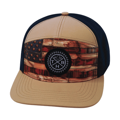 Adult Color Vibes Stained Flag Flat Bill Hat
