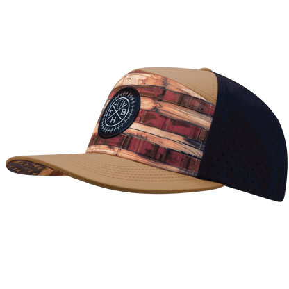 Adult Color Vibes Stained Flag Flat Bill Hat
