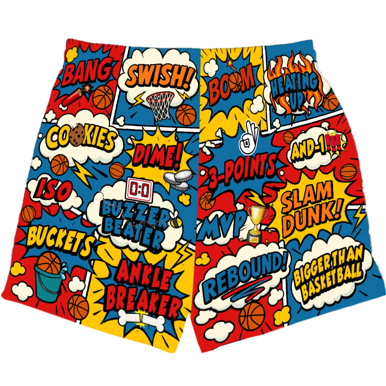 Comic Book Basketball Shorts