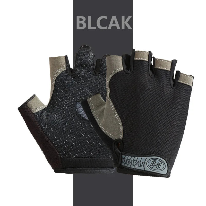 Breathable Anti-Slip Fingerless Workout Gloves