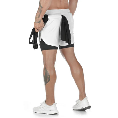 Men’s Camo 2-in-1 Quick-Dry Workout Shorts