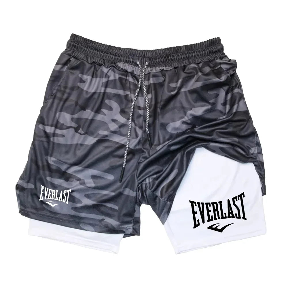 Men’s 2-in-1 Running Shorts for Gym and Jogging