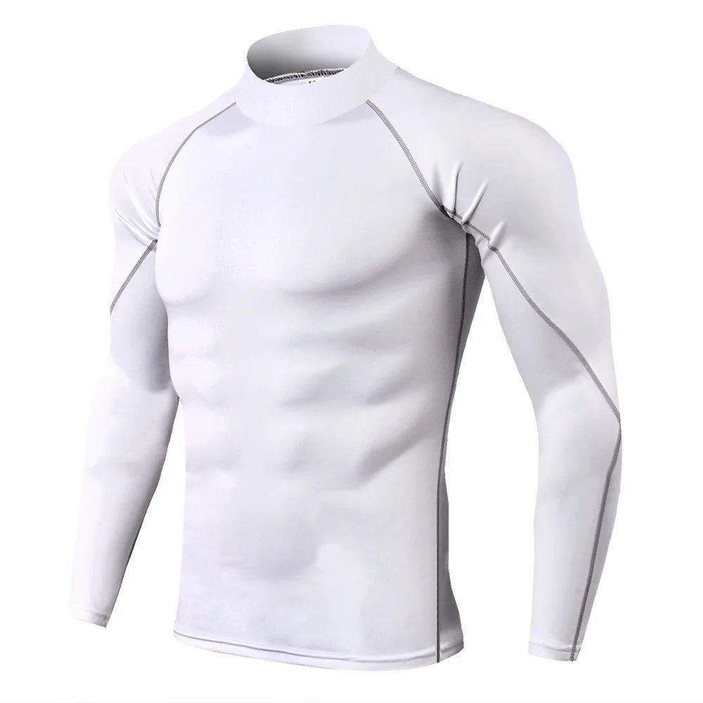 Men’s Long Sleeve Quick-Dry Compression Workout Shirt