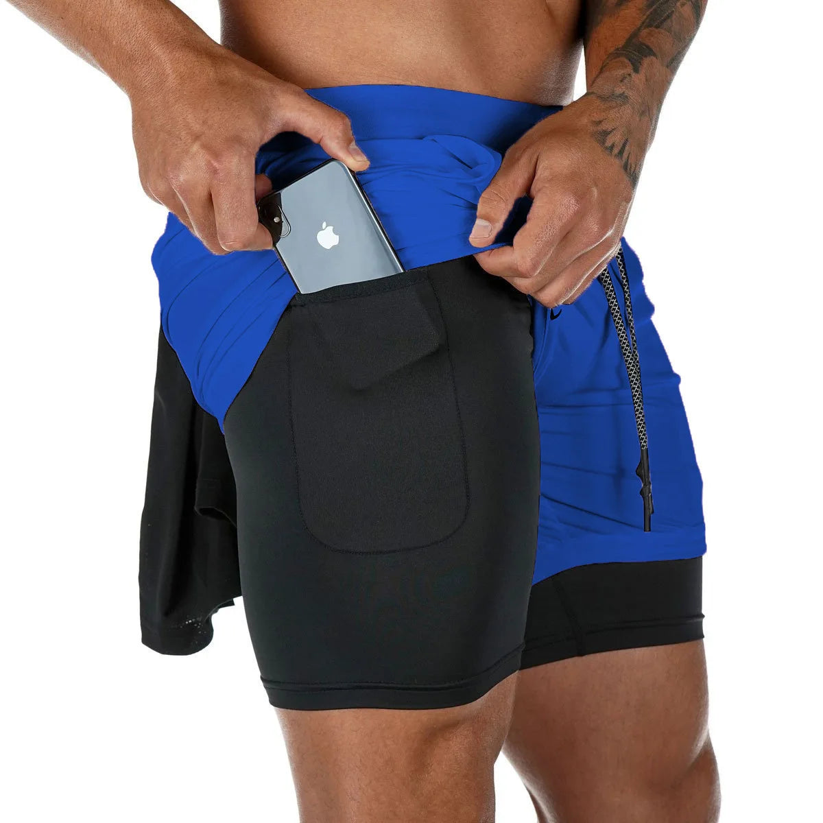 Men’s Camo 2-in-1 Quick-Dry Workout Shorts