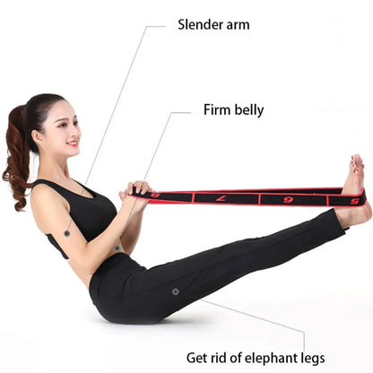 Yoga Stretch Strap Resistance Band for Pilates and Dance