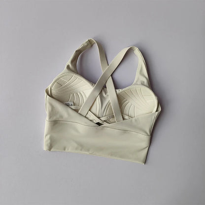 High-Support Sports Bra for Running and Fitness
