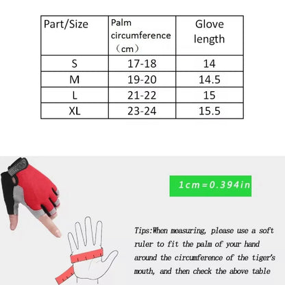 Breathable Anti-Slip Fingerless Workout Gloves