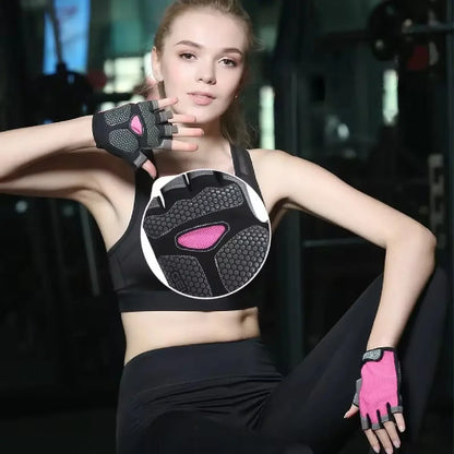 Breathable Anti-Slip Fingerless Workout Gloves