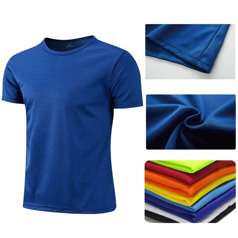Quick-Dry Short Sleeve Sports T-Shirt for Gym Training