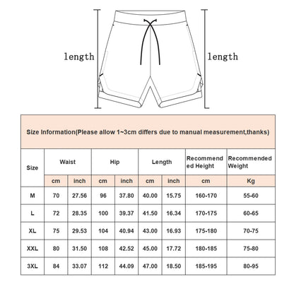 Men’s Camo 2-in-1 Quick-Dry Workout Shorts