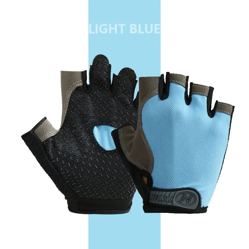 Breathable Anti-Slip Fingerless Workout Gloves