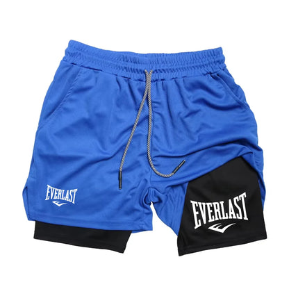 Men’s 2-in-1 Running Shorts for Gym and Jogging