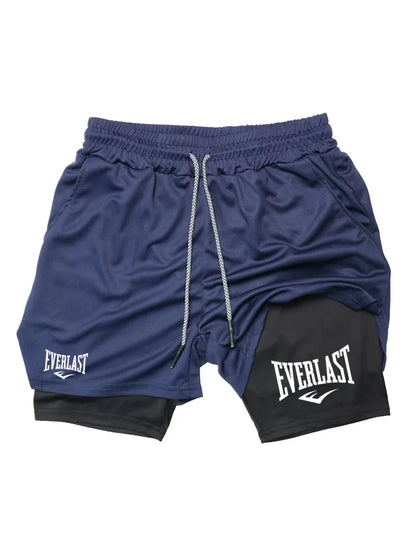 Men’s 2-in-1 Running Shorts for Gym and Jogging