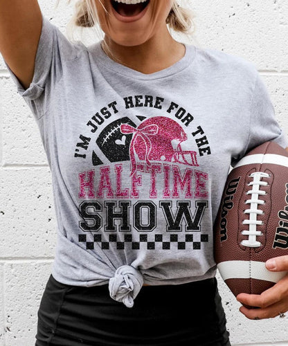 Glitter Super Bowl Halftime Football Sweatshirt